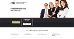 Desktop Screenshot of genesisacademy.com